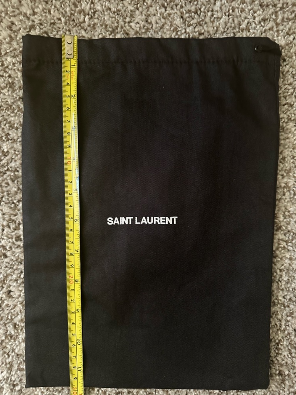 Saint Laurent Black Fabric Logo Dust Bags (2) - Picture 6 of 9